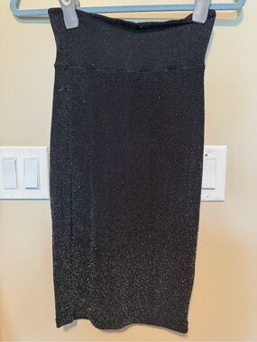 bebe Black Sparkle Knit skirt